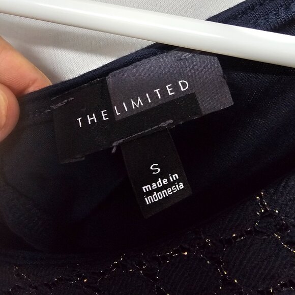 The Limited Y2K Tank Top Navy Blue Metallic Fairy Goth Boho S - Picture 8 of 11